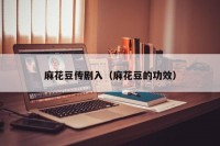 麻花豆传剧入（麻花豆的功效）